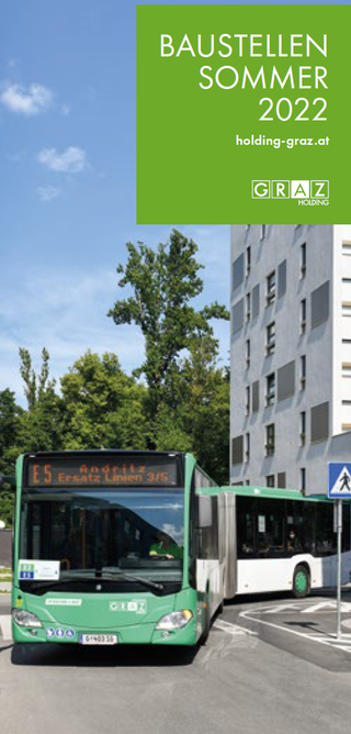 Bildtext: Bus und Straßenbahn der Holding Graz Linien.