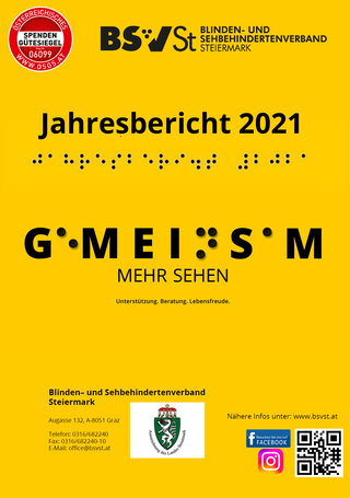 Bildtext: Deckblatt zum Jahresbericht.