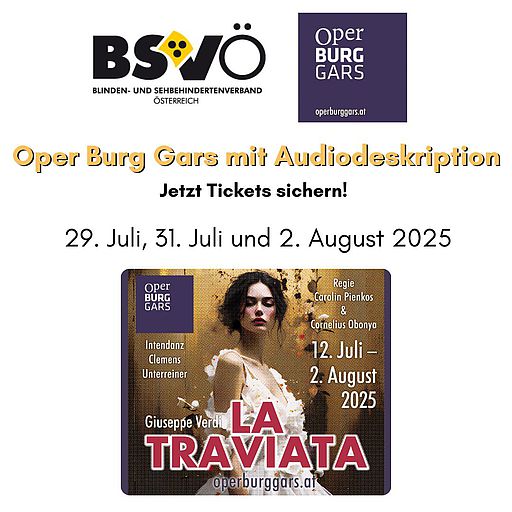 Bildtext: Logos des BSVÖ und Oper Gars am Kamp