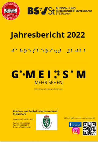 Bildtext: Titelseite Jahresbericht 2022.