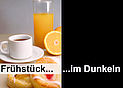 Bildtext: Logo Frühstück im Dunkeln